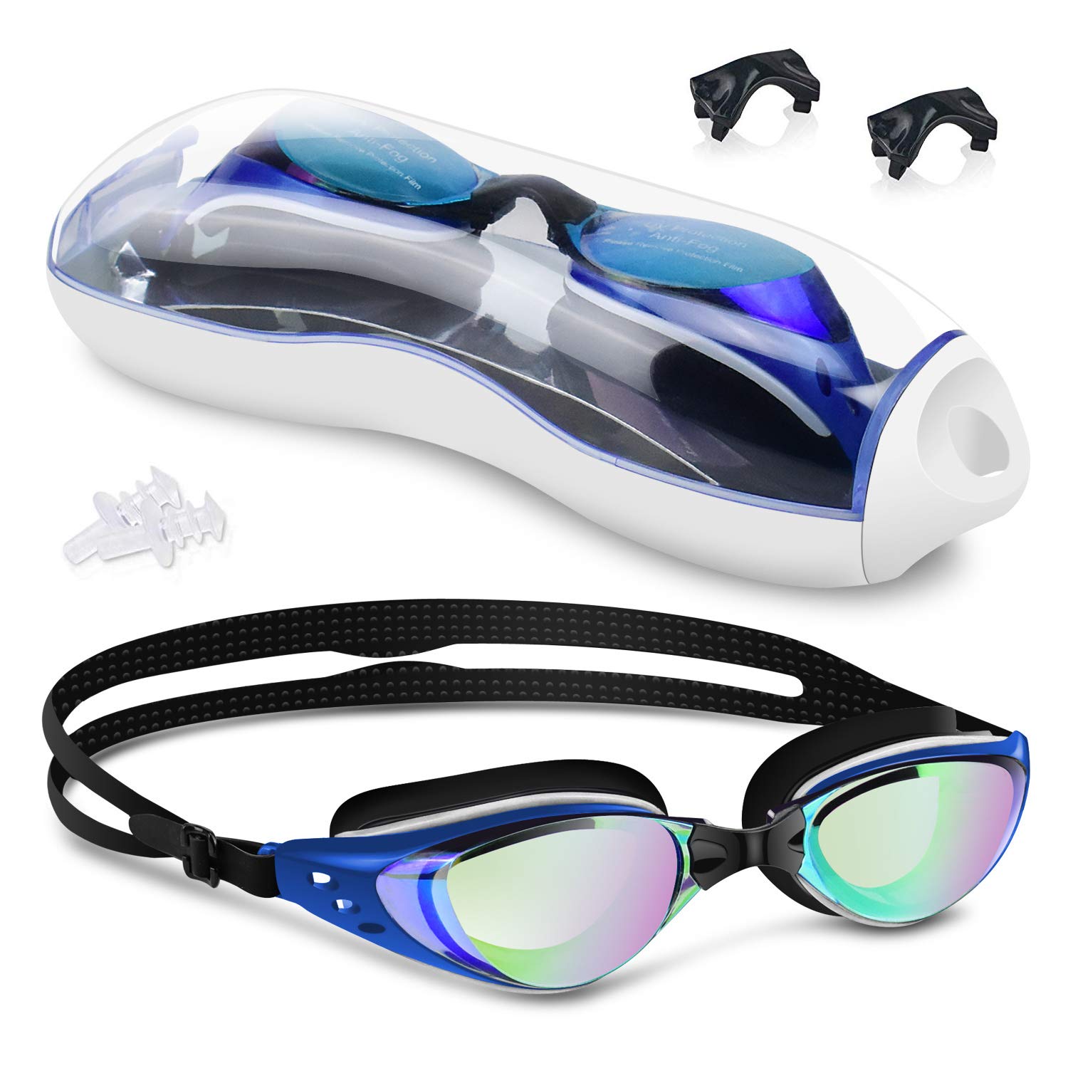 Swimming Goggles, Anti Fog Swim Goggles with UV, Unisex for Adult and Kids