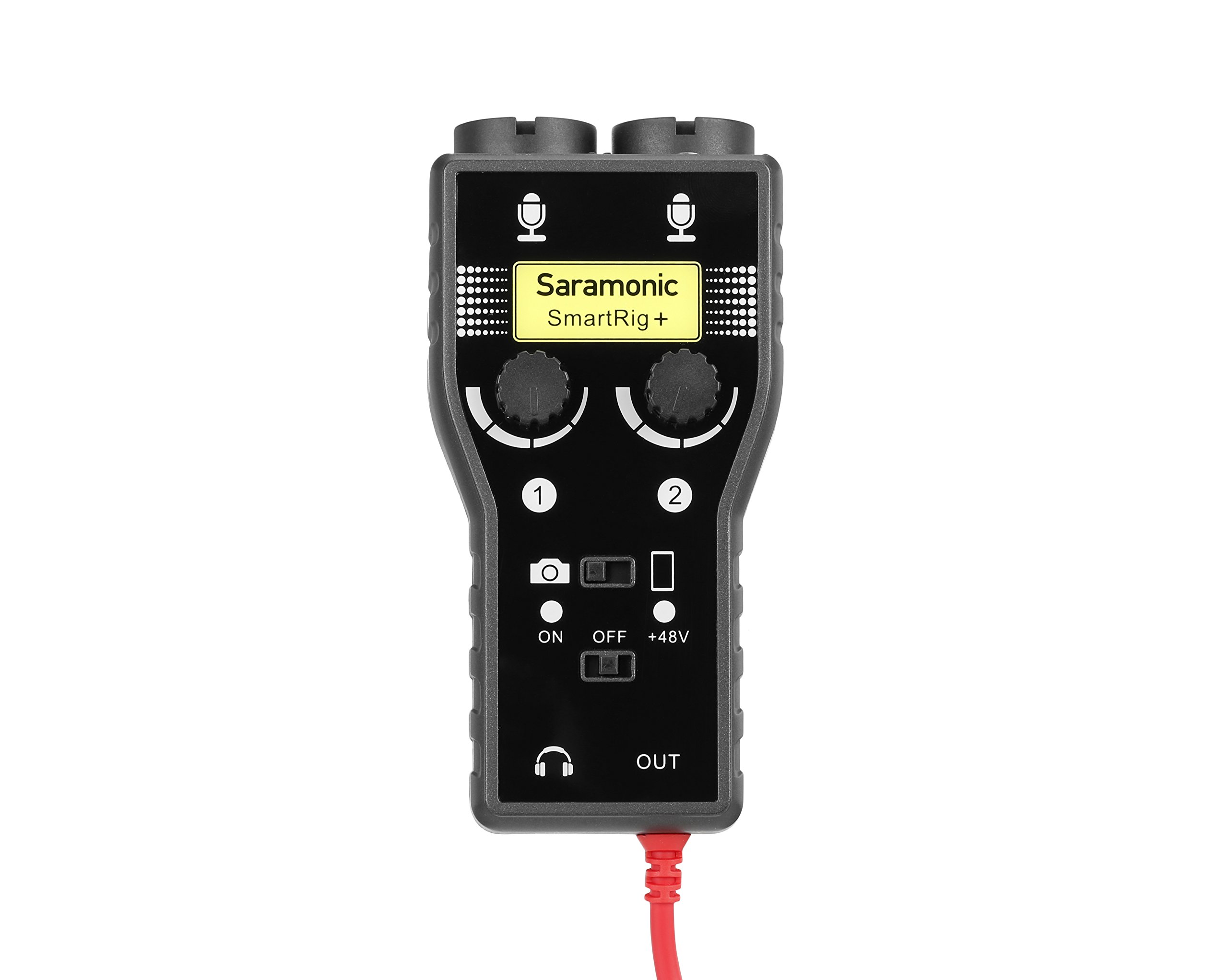 Saramonic 2-Ch XLR, 1/4 & 1/8 On-Camera Mixer w/ Preamps, Headphone Off for DSLR/Mirrorless/Video (SR-PAX1