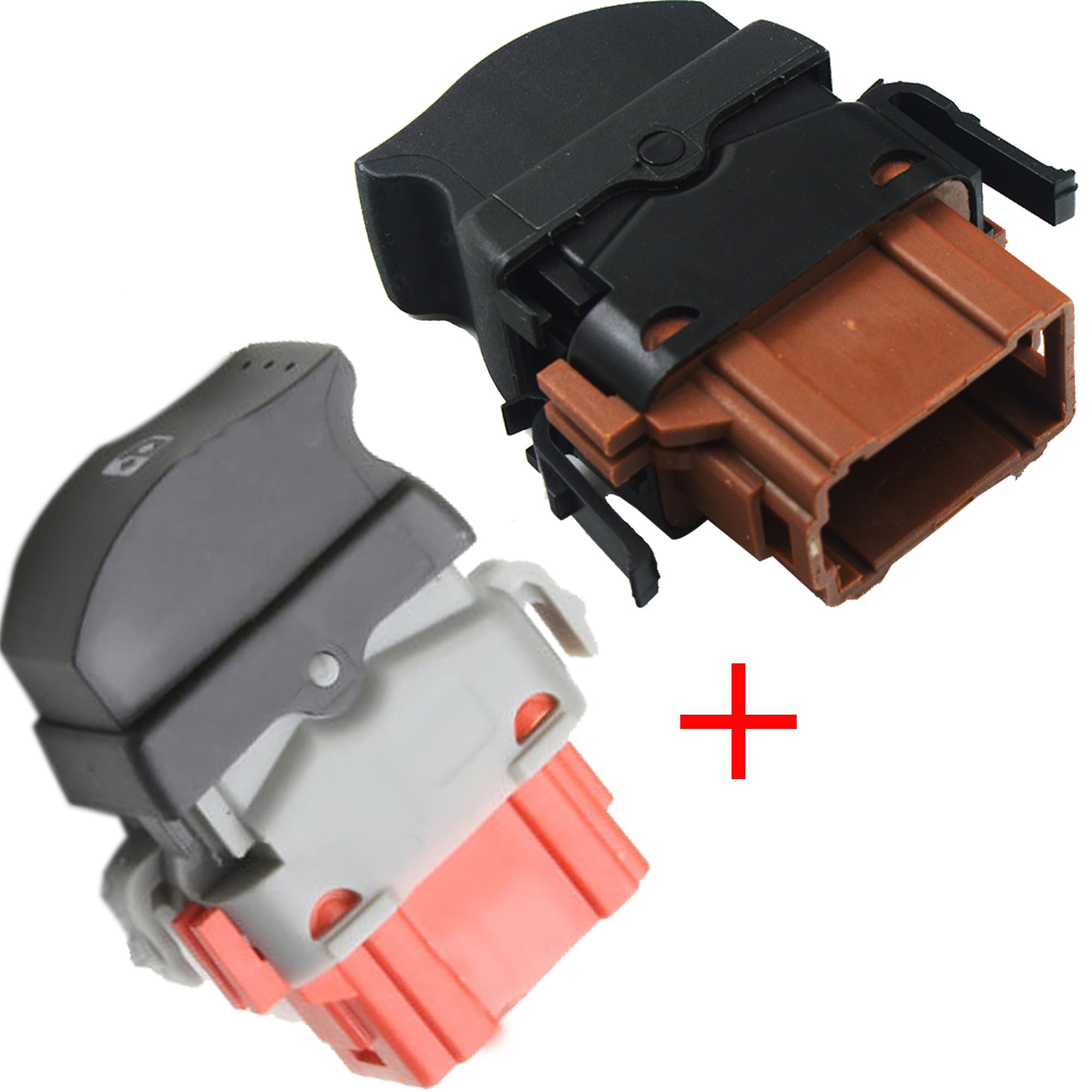 Partsline (Lot de 2) Bouton de Lève-Vitre Électrique Avant Gauche ET Avant Droit compatible avec Interstar, Movano A, Master II - 2540000QAB 8200057321 4408721