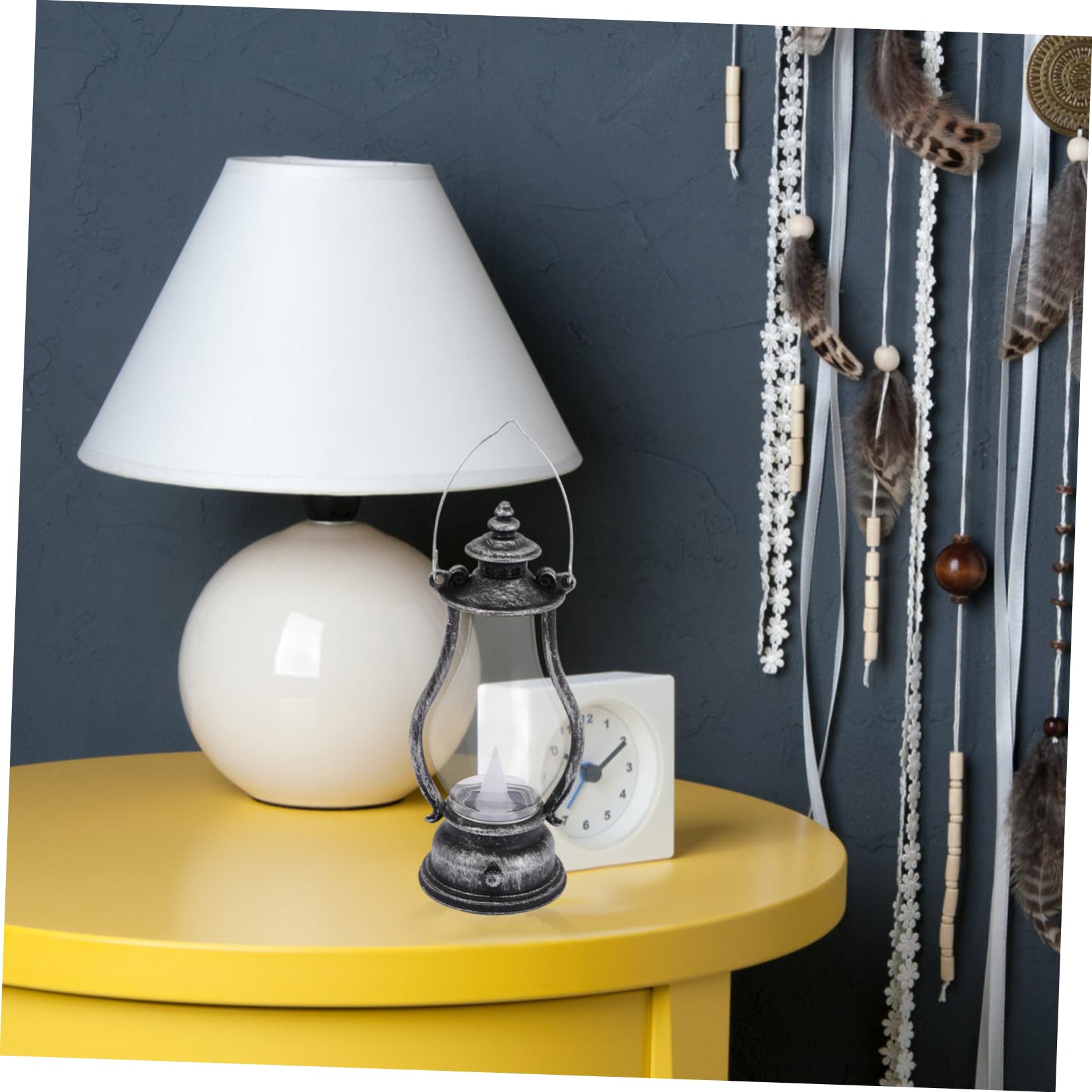 Alipis 2pcs Vintage Hanging Lamp Retro Candle Light Elegant Atmosphere Material for Home Decor and Parties for Year Use