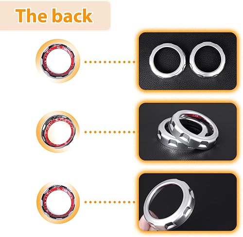 Miniatura 6 de LLKUANG Anillo de cubierta de salida de ventilación de aire para Land Rover Discovery 3 Discovery 4 LR3 LR4, Range Rover Sport 2005-2013