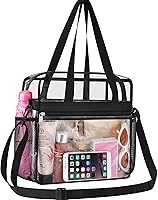 Vista 44 de Bolsa de mano transparente Oraben aprobada por el estadio 12 x 6 x 12 Bolsa de estadio para trabajo, deportes, juegos, gimnasio