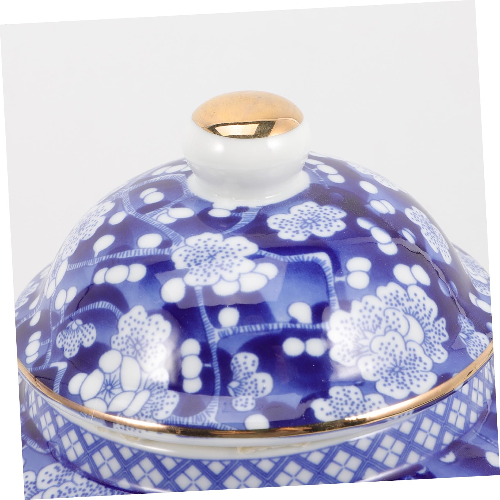 Baluue Keramik Teedose Chinesischen Stil Aufbewahrungsbox Vorratsdose Antik Teeblatt Motiv Retro Design für Losen Tee Zuhause Deko Schreibtisch