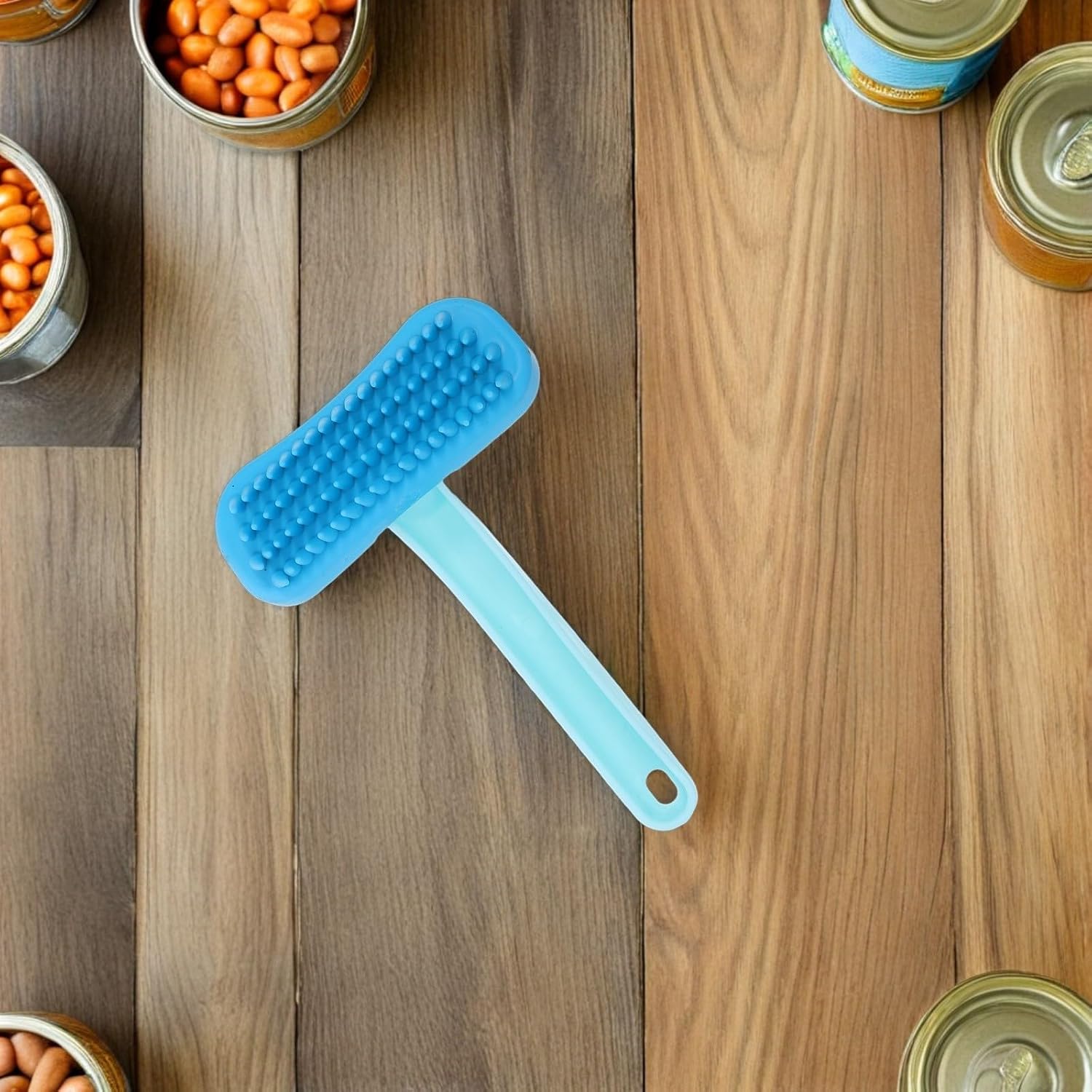 Silicone Pet Deshedding Comb for Small Pets and Rabbits Portable Grooming Tool with Effective Fur Removal for Home Use Soft Massage Brush for Gentle Hair Care