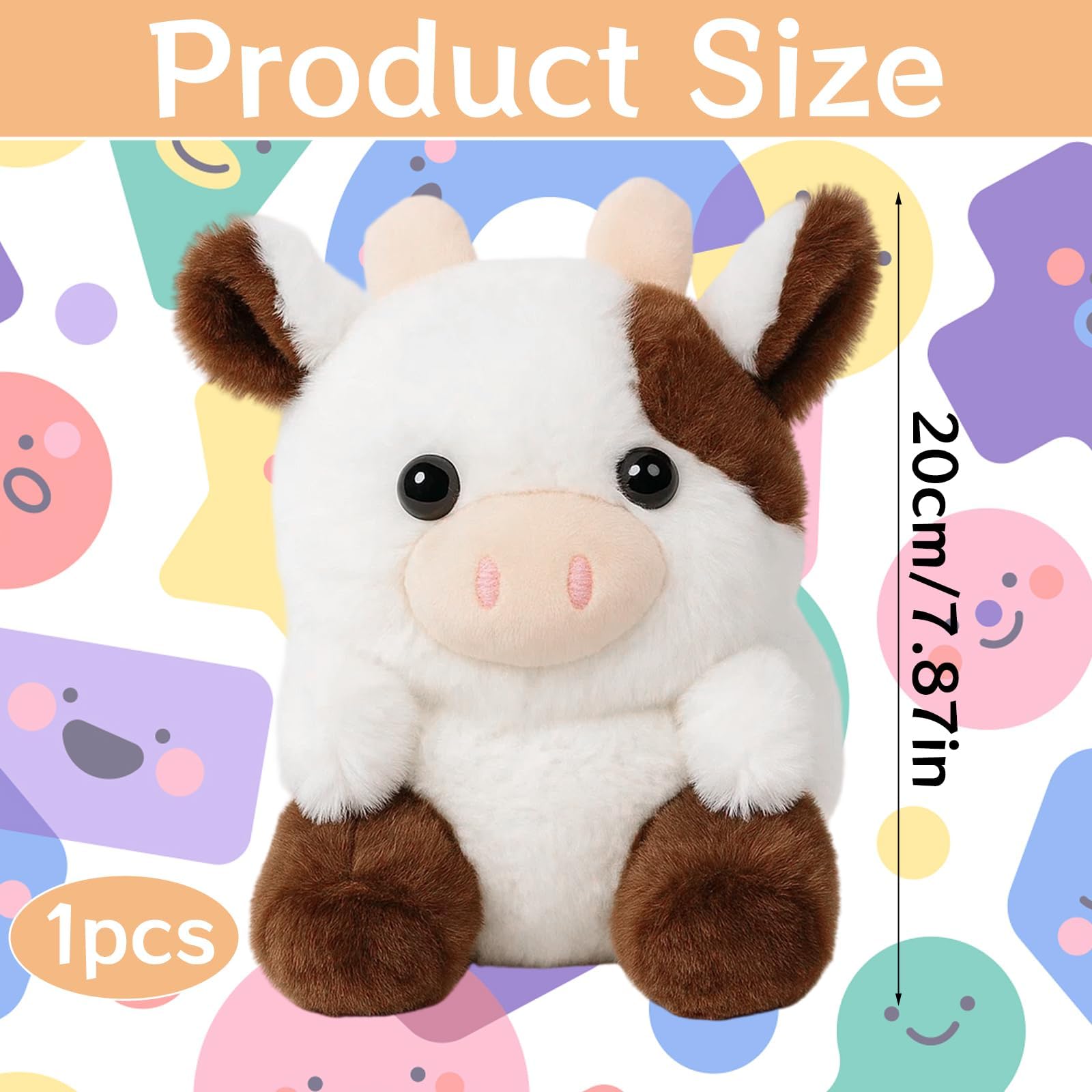 Cow Teddy, 25cm Adorable Brown Cow Plush Toy - Image 2