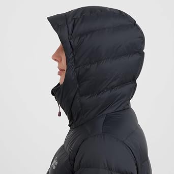 NORTH RIDGE Women's Tech Down II Insulated Jacket with Adjustable Hood, Water Repellent & Durable Ripstop Fabric, Winter Puffer Coat, Ideal for Walking, Hiking & Everyday Casual Wear