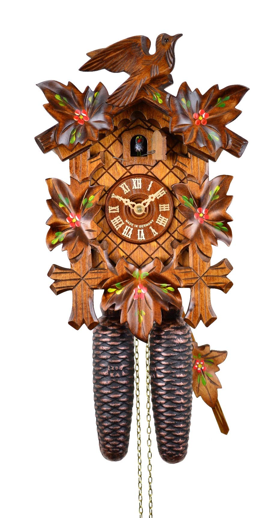 Reloj cucú 5 follajes, pajarito