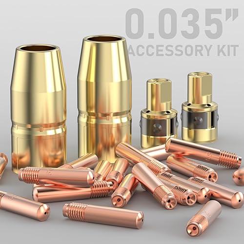 Miniatura 7 de YESWELDER Kit de accesorios para pistola de soldadura MIG 0.035 pulgadas, boquilla difusora para Miller Millermatic M-100150 Hobart H-910