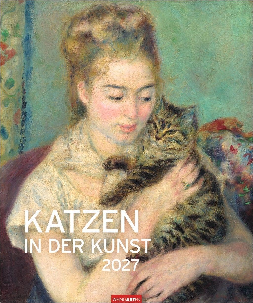 Katzen in der Kunst Edition Kalender 2027: Samtpfoten im wohlverdienten Mittelpunkt: Katzen in der Malerei in einem Tier-Kunstkalender im Hochformat 46 x 55 cm