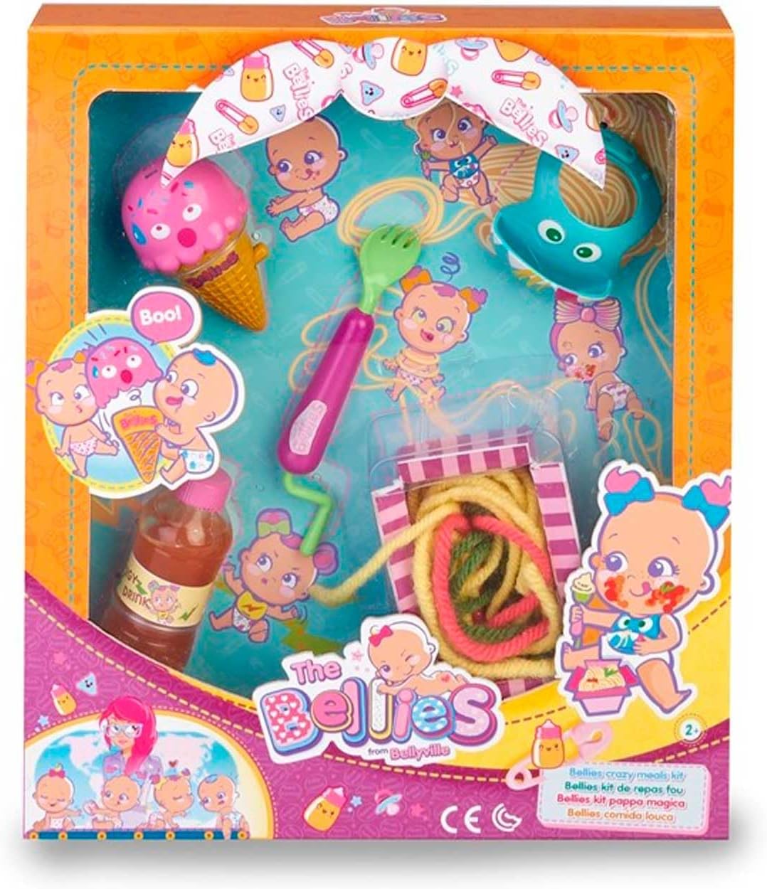 The Bellies Bellies Crazy Meals Baby Doll Kit, Girls Ages 3