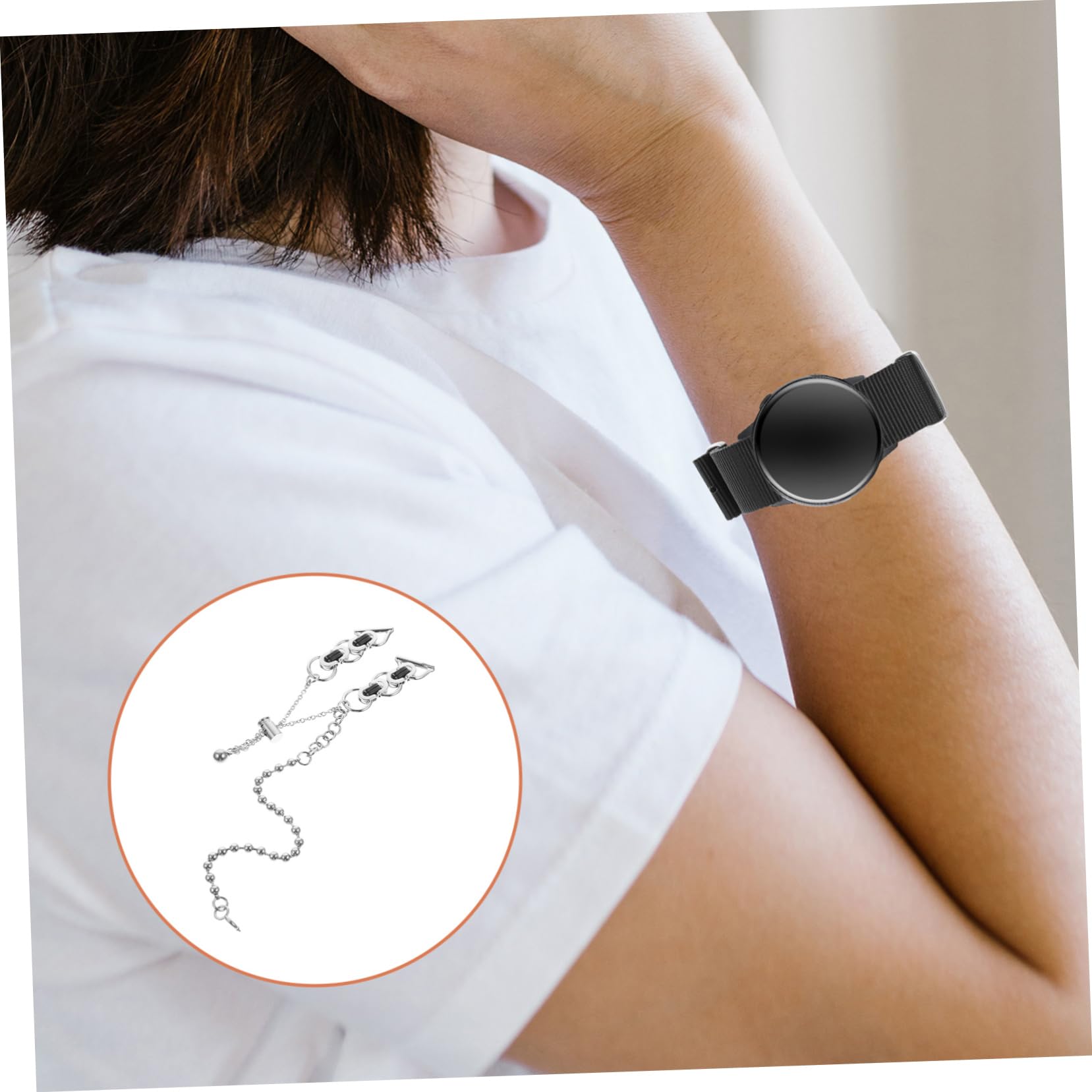 3 Pièces Double Tour Perle Chaîne Bracelet Chaînes Montres Bracelets s De Montre Montre Chaîne Chaîne Style Chaîne En Acier Inoxydable