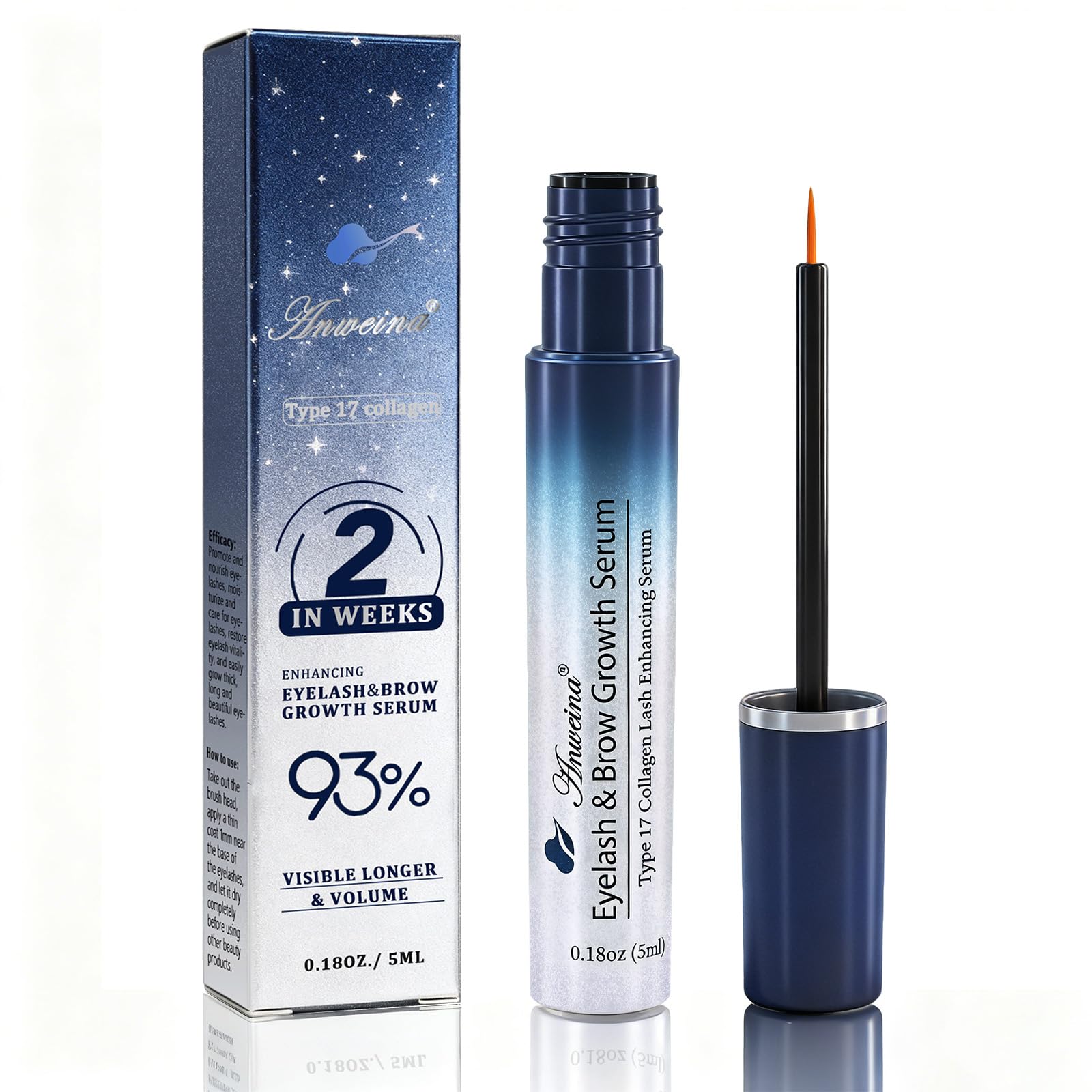 Lash Serum for Eyelash Growth, Volumizing Lashes, Sensitive Eyes Safe-5mL