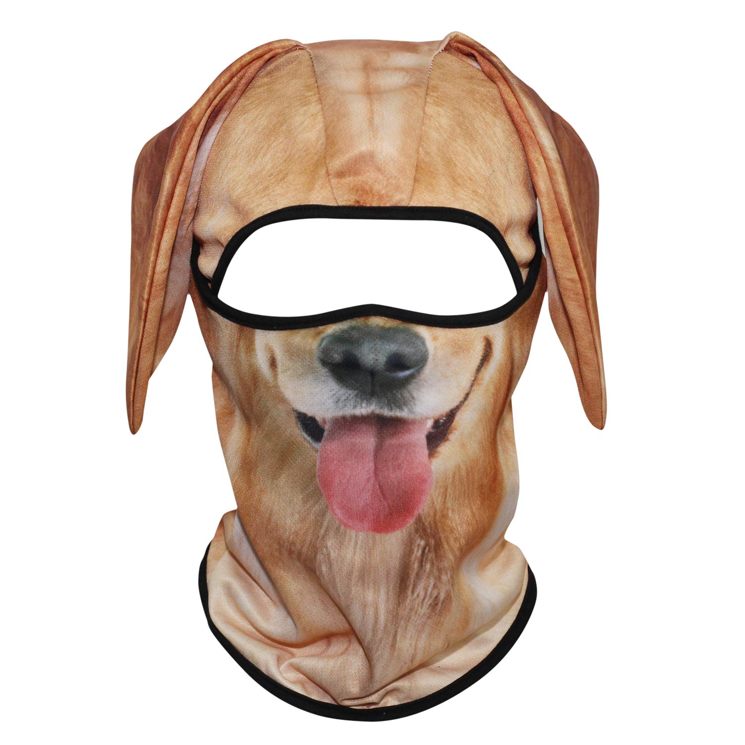 WTACTFUL 3D Animal Ears Balaclava, Breathable Face Mask for Halloween
