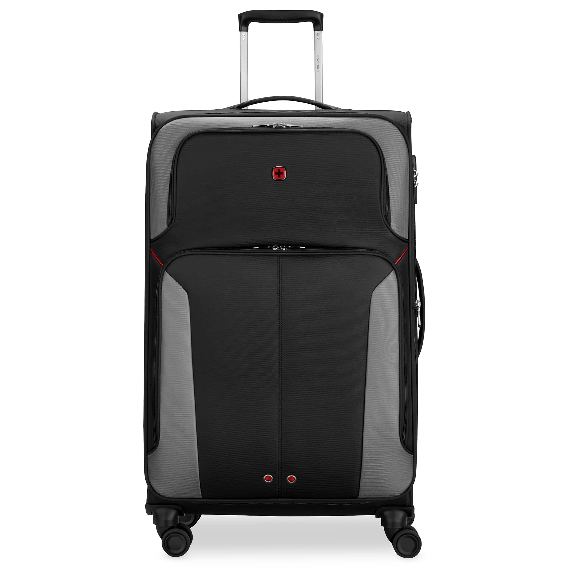 WENGERCastic Pro Large Softside Case, Charcoal, 102 litres, Swiss Designed-Blend of Style & Function, 612328