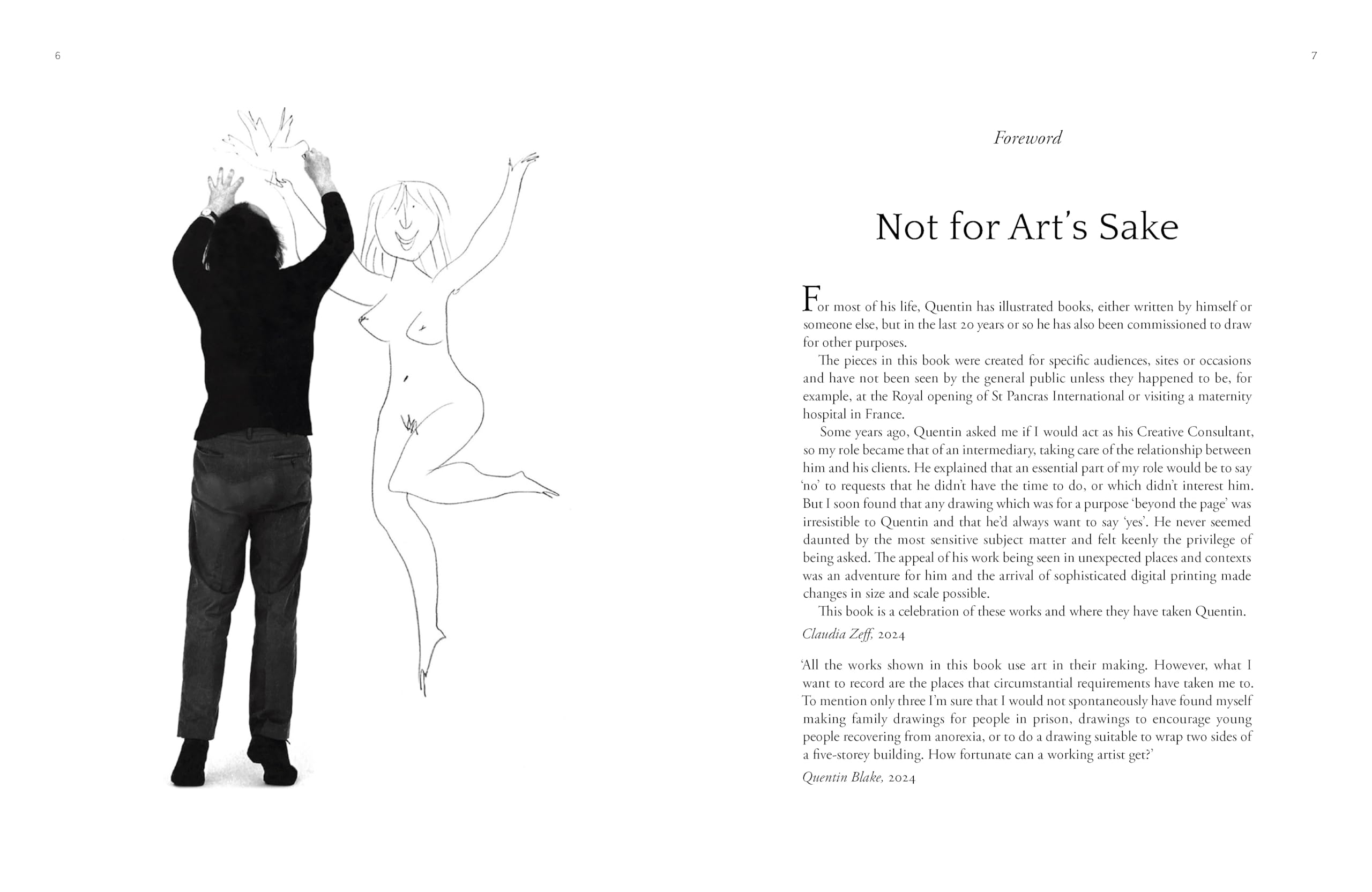 Quentin Blake Not for Art's Sake /anglais