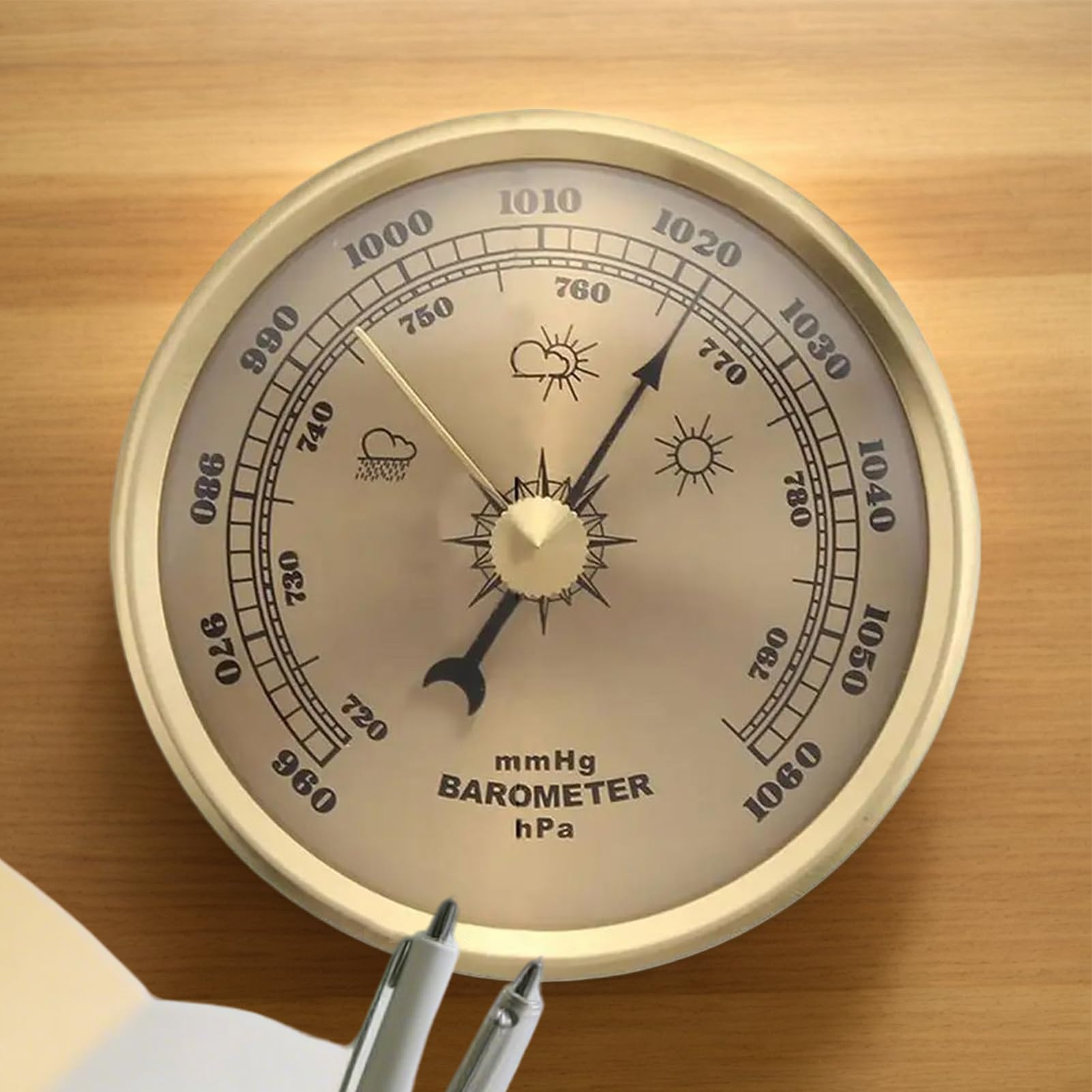 Outdoor Barometer - Wetteranzeige für Draußen,Tragbarer Barometer für Angeln Surfen Wandern Camping Bootfahren Jagdaktivitäten Unisex | Angelausrüstung Seen