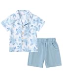 Toddler Boy Clothes Summer Outfits Short Sleeve Button Down Shirt+Shorts Baby Boy Beach Casual Clothe 1-10 Years