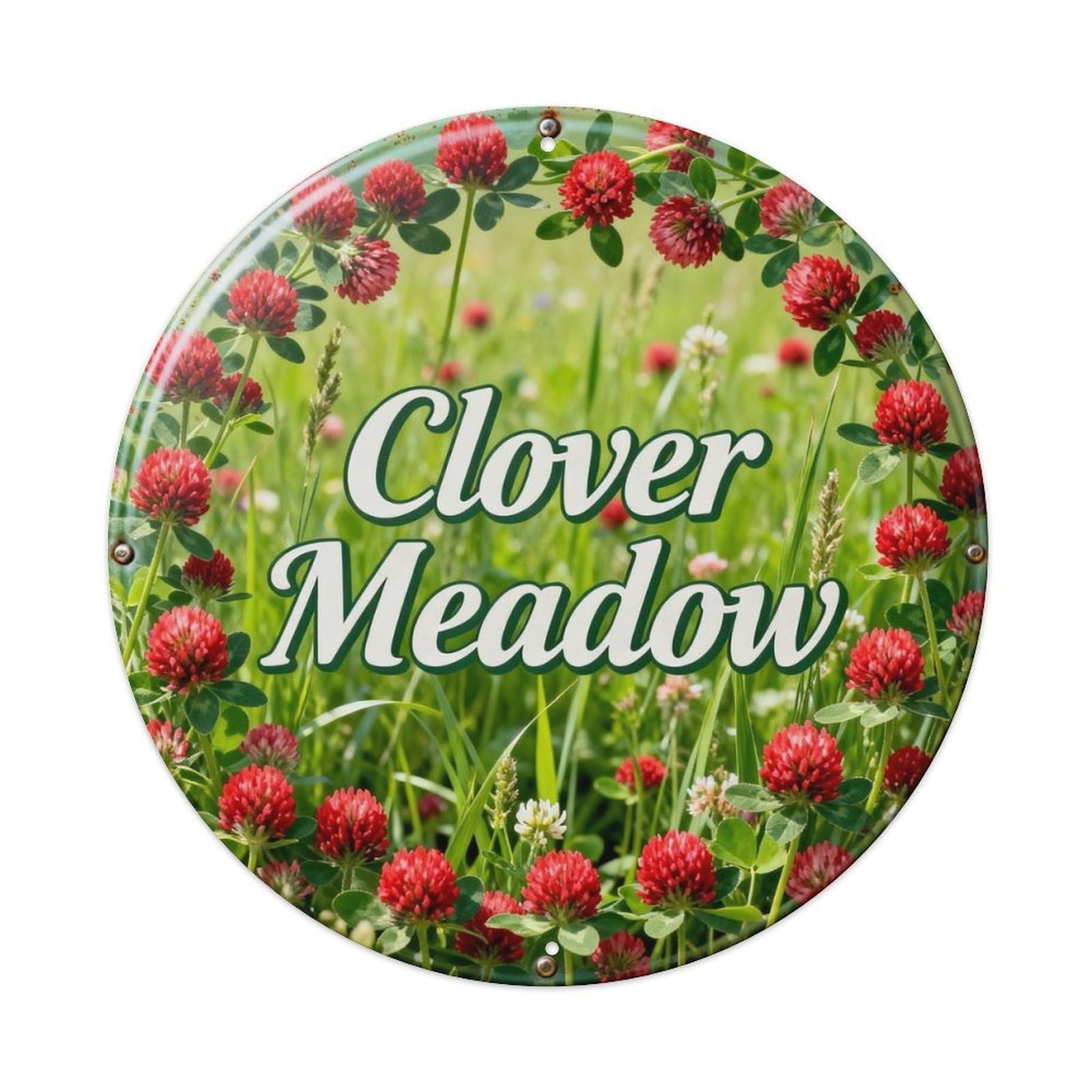 Clover Meadow Metal Tin Sign Plaque