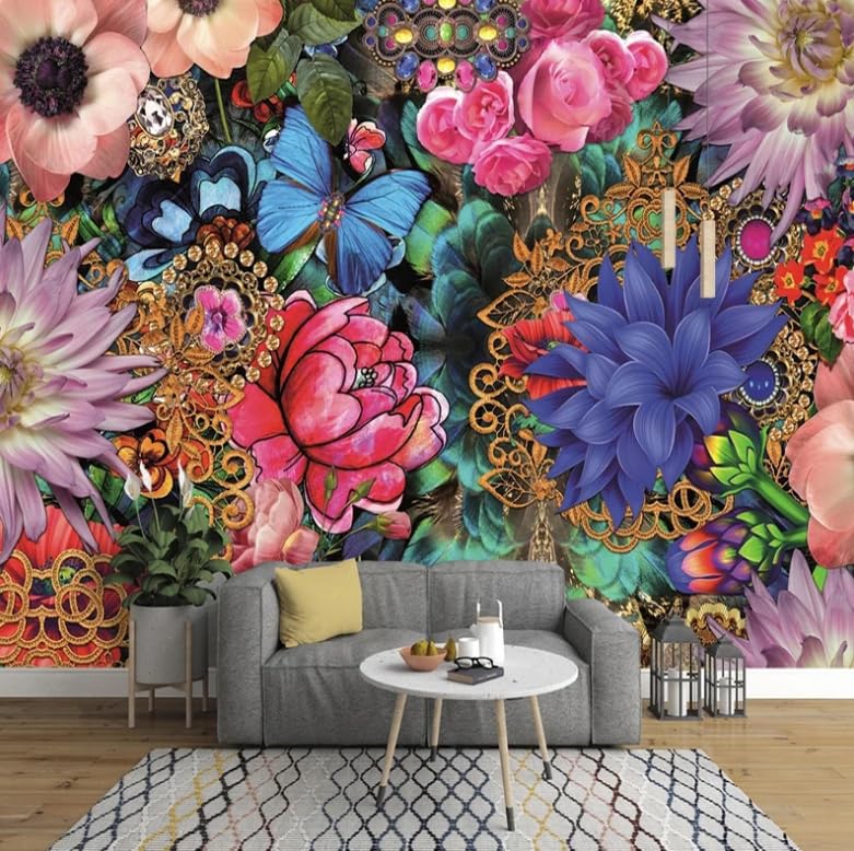 Papier peint photo 3D pour agrandir un salon ou chambre sombre