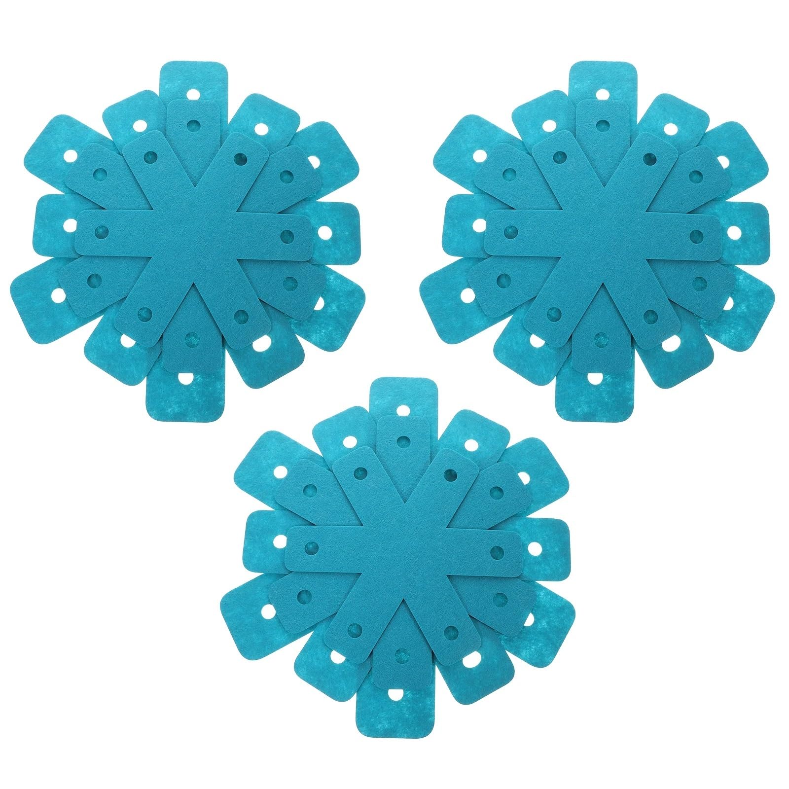 12pcs Pot Pan Placemat Heat Resistant Non-Stick Felt Tableware Mat Pads for Kitchen Cookware Protection Anti-Scratch Coasters for Kitchen(Blue)