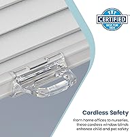 Vista 4 de BlindsAvenue - Persiana celular inalámbrica tipo panal de abeja, célula única de 1.4 cm, filtro de luz