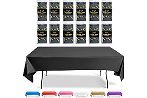 Black Plastic Tablecloths for Parties
