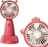 ROBEVE Rechargeable Mini Fan Portable Fan Mini Hand Fan Hanging Fan Powerful Portable And Standing Fan Desktop 24903 Asorti Color