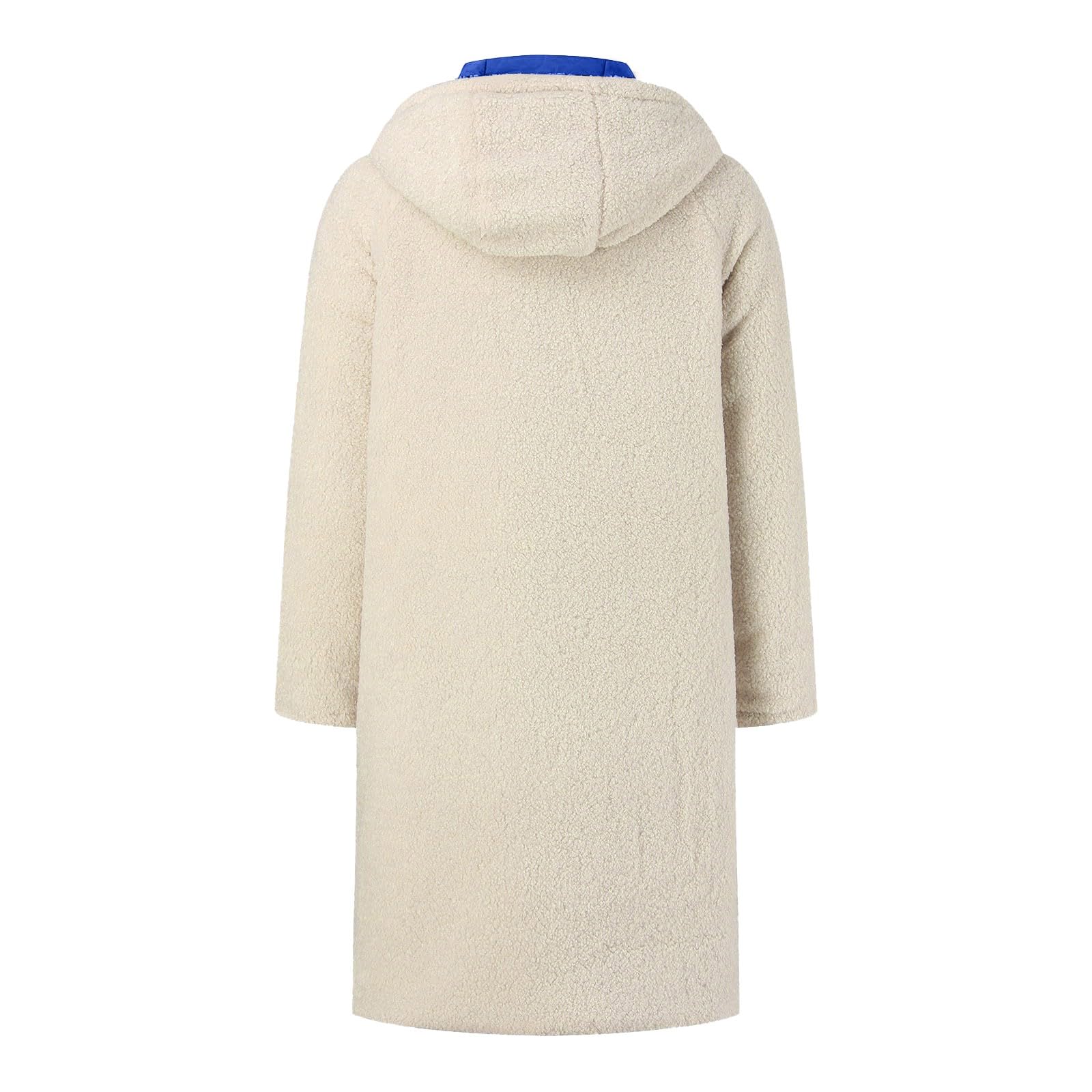 Generisch Wintermantel Damen Lang Warm Winterjacke Gefüttert Elegant Fleecejacke Winter Steppmantel Einfarbig Parka Mit Reissverschluss Winterparka Mit Taschen Mantel Thermo Dicke Damenmantel Langarm