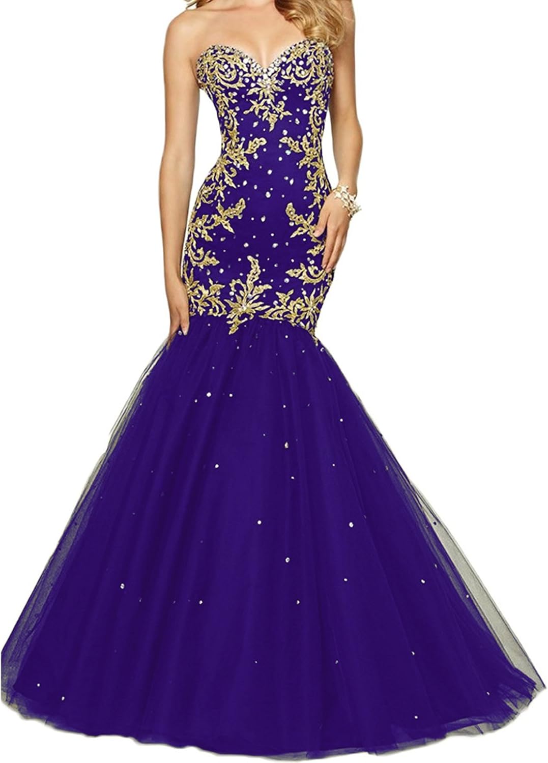 purple gold dress