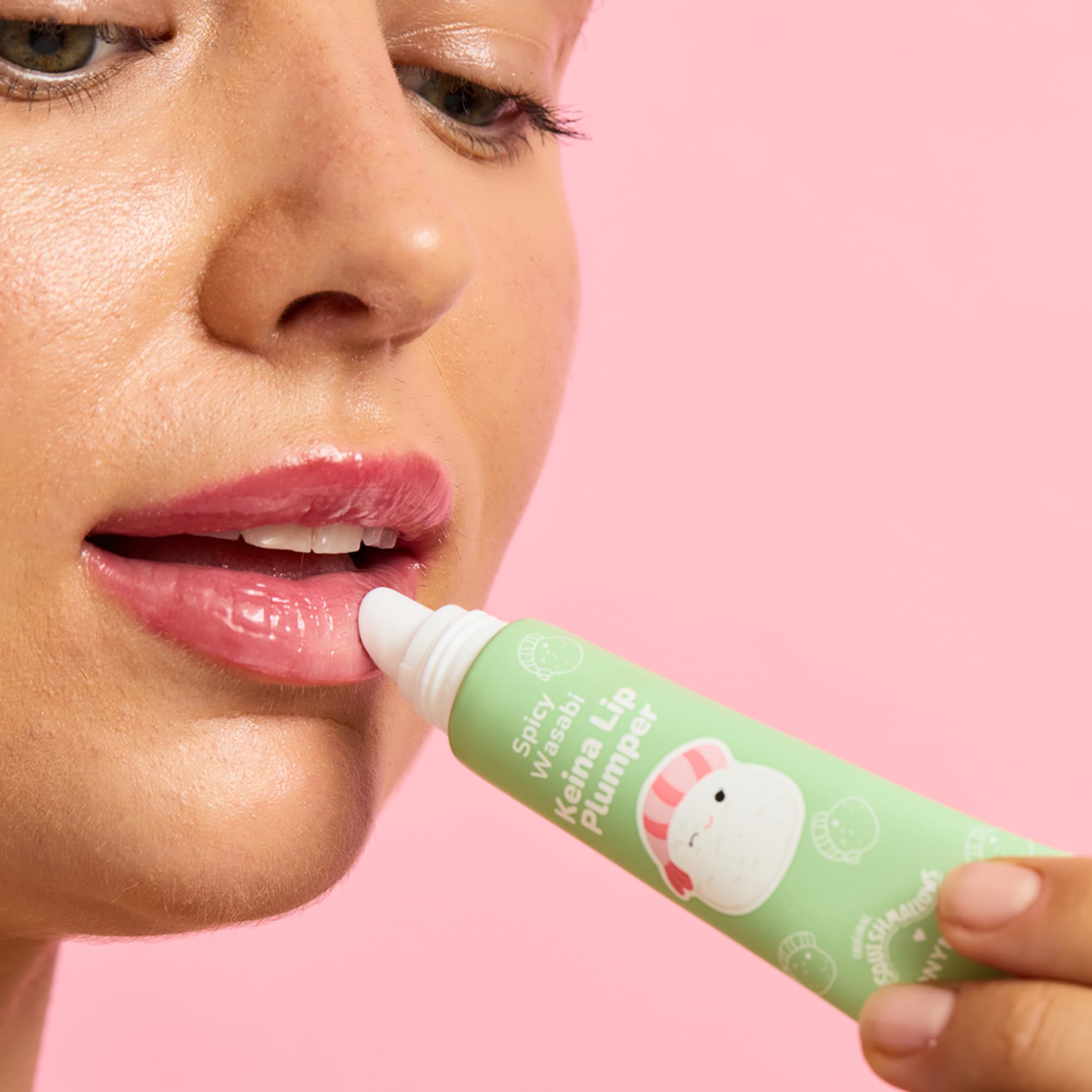 Amazon.com: TONYMOLY x Squishmallows Keina Keychain Lip Gloss