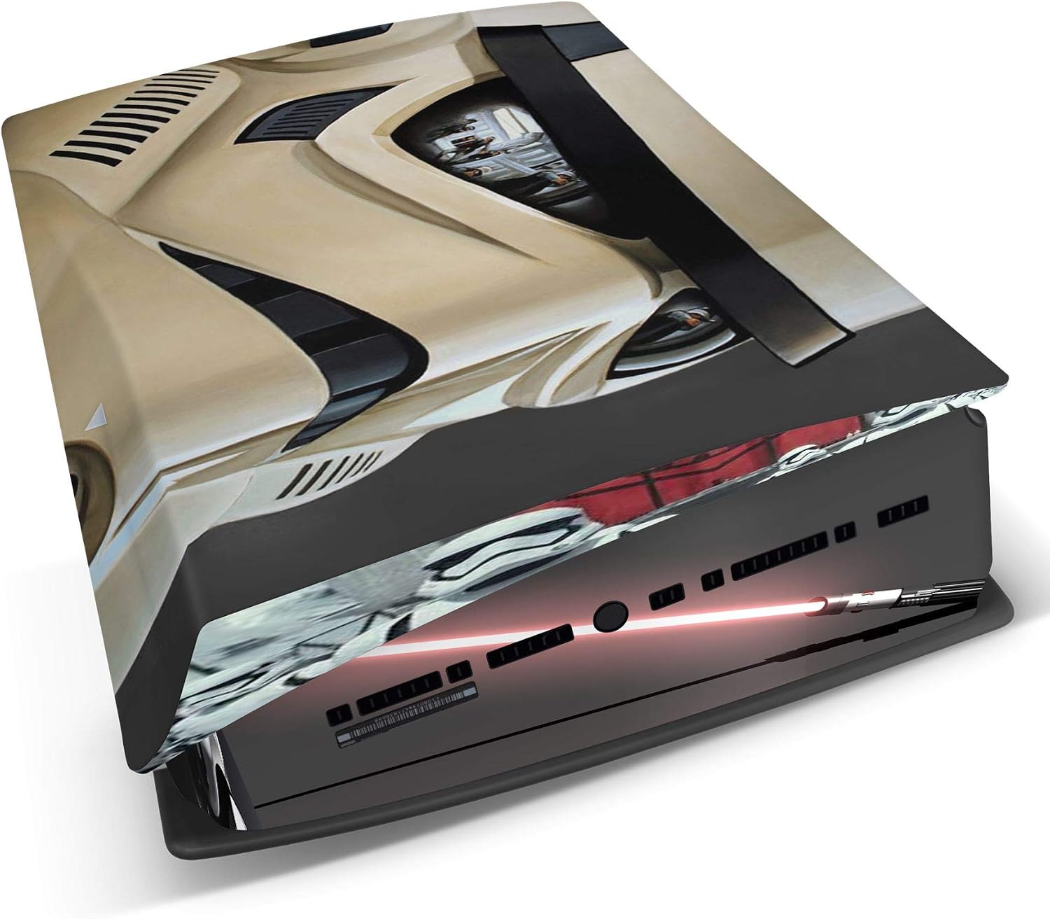 PS5 Disk Console Stormtrooper Skin Decal Mahogany Vinal Sticker + 2 Controller Skins Set