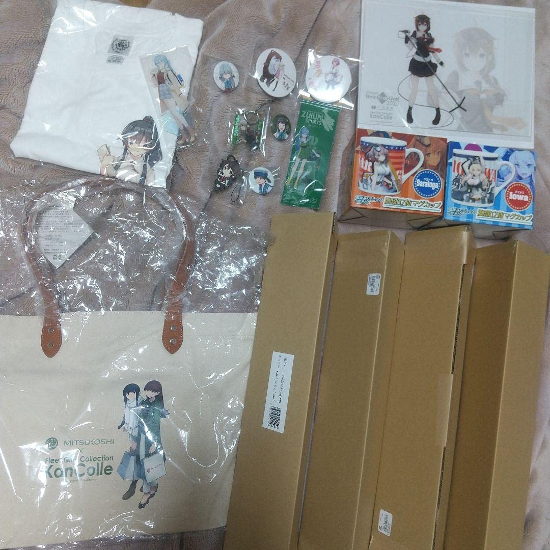 三越✖️艦これ　コラボ　トートバッグ Amazon.co.jp: 艦これ☆三越コラボトートバッグ缶バッジ時雨ゴトランド