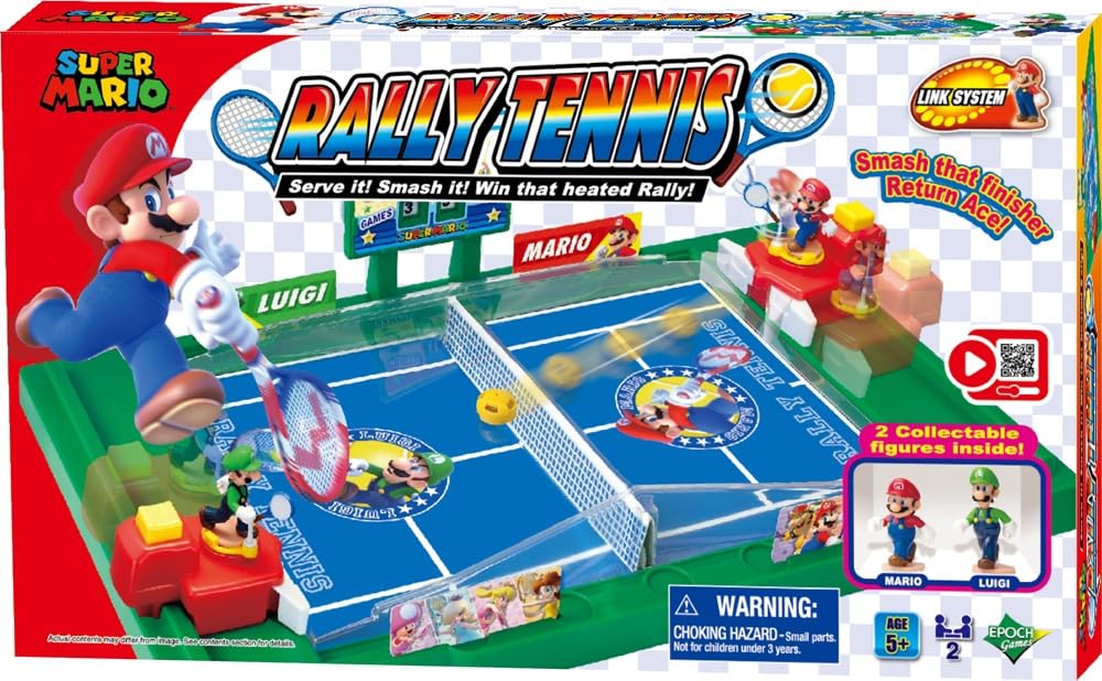 EPOCH Games Super Mario Rally Tennis - Action Game, 7435