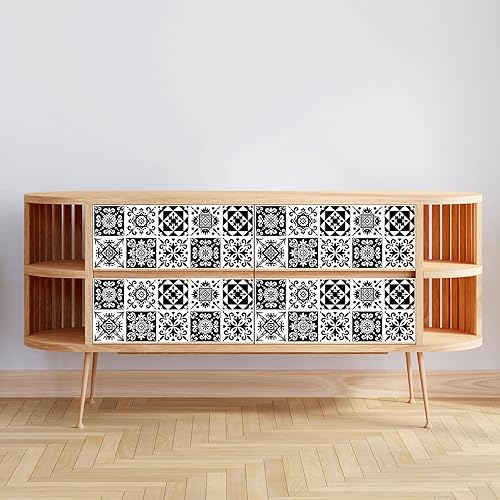 10 Sheets 15x15cm Tiles Stickers, Removable Mixed Self Adhesive Tile