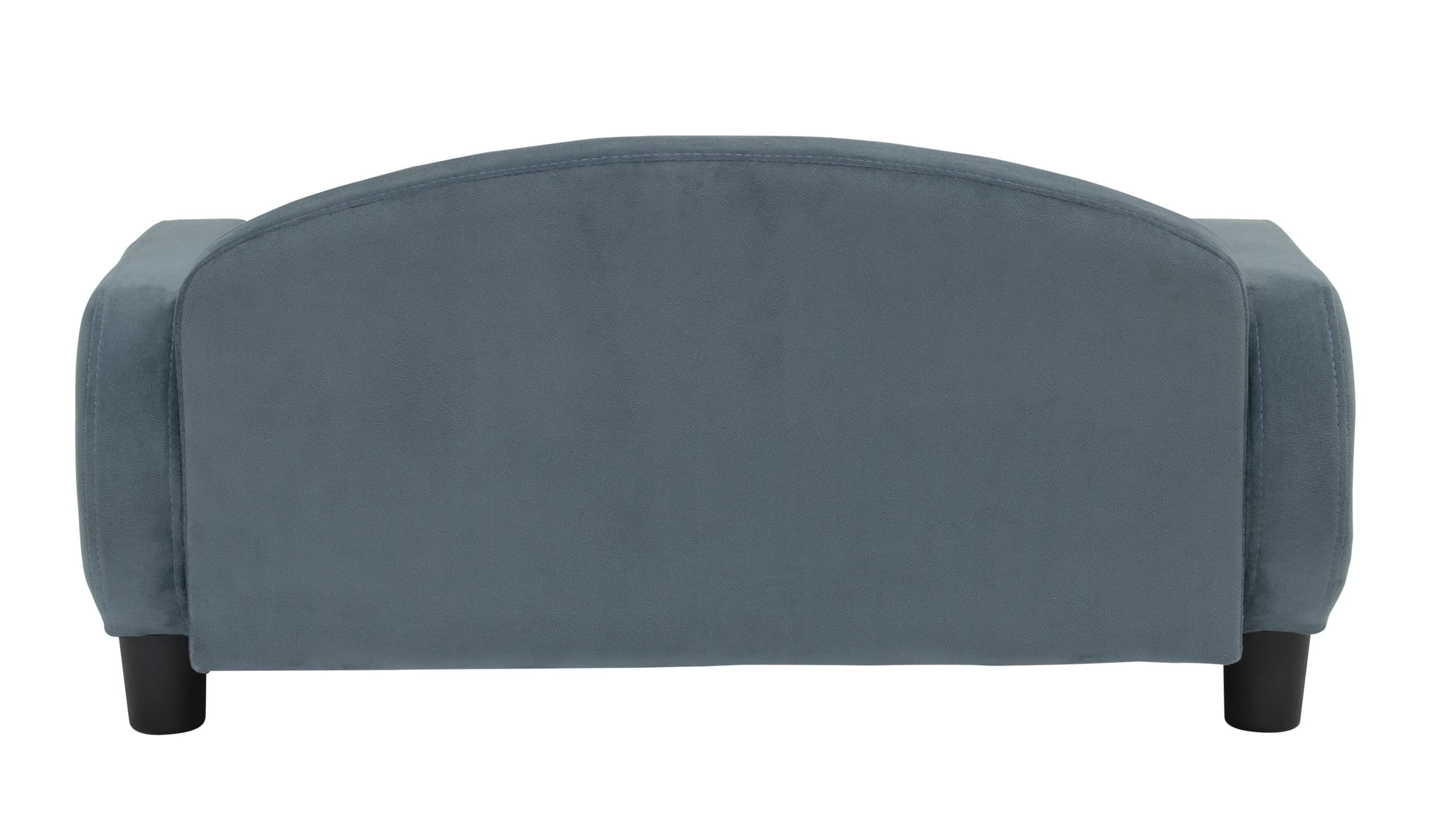 Paws & Purrs Modernes Haustier-Sofa, 80 cm breit, 49,5 cm tief, Liegebett mit tiefer Rückenlehne, Abnehmbarer Matratzenbezug