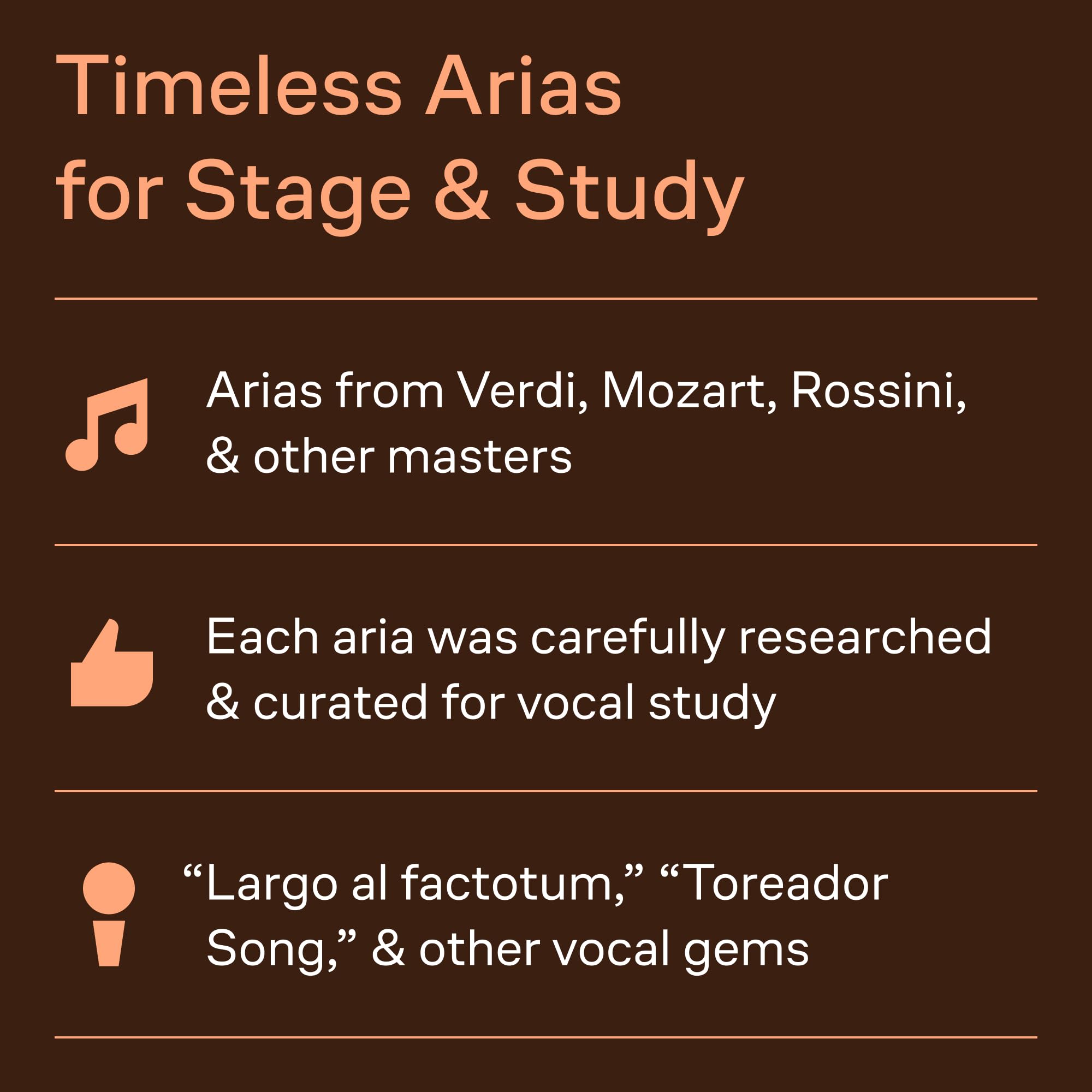 Arias for Baritone