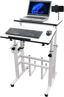 Isomars Engineered Wood 24 /61Cm Wide Made In India Desktop & Laptop Multipurpose Adjustable Table Computer - Using Gadget... Price In India