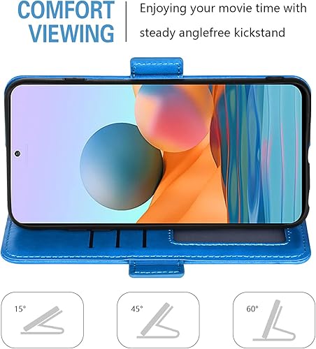 Miniatura 10 de Asuwish Funda compatible con Xiaomi Redmi Note 10 Pro y protector de pantalla de vidrio templado, correa de muñeca con soporte para tarjeta de