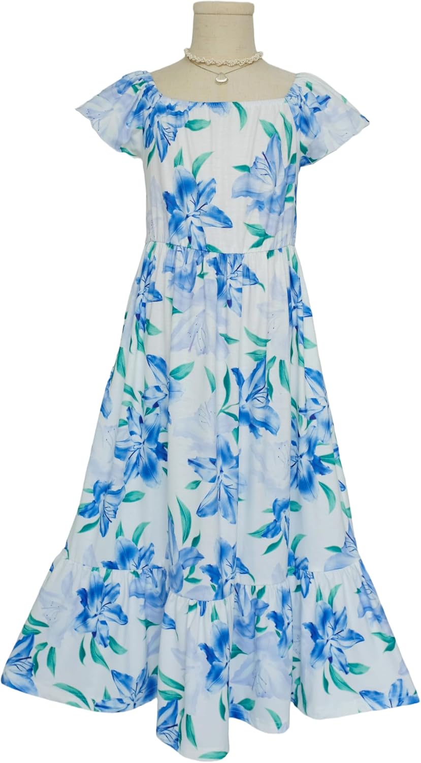 Mommy and Me Matching Dress Summer Floral Boho Beach Maxi Dresses with Pockets for Mother's Day