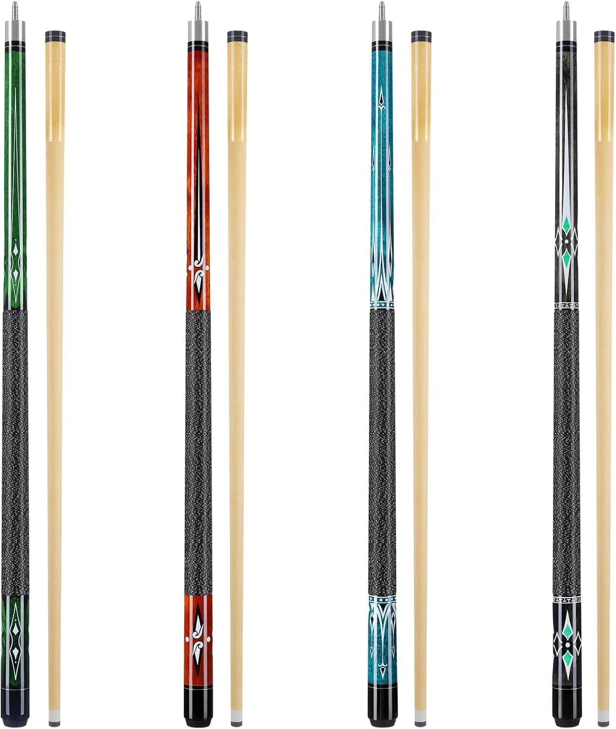 Pool Cues Set of 4