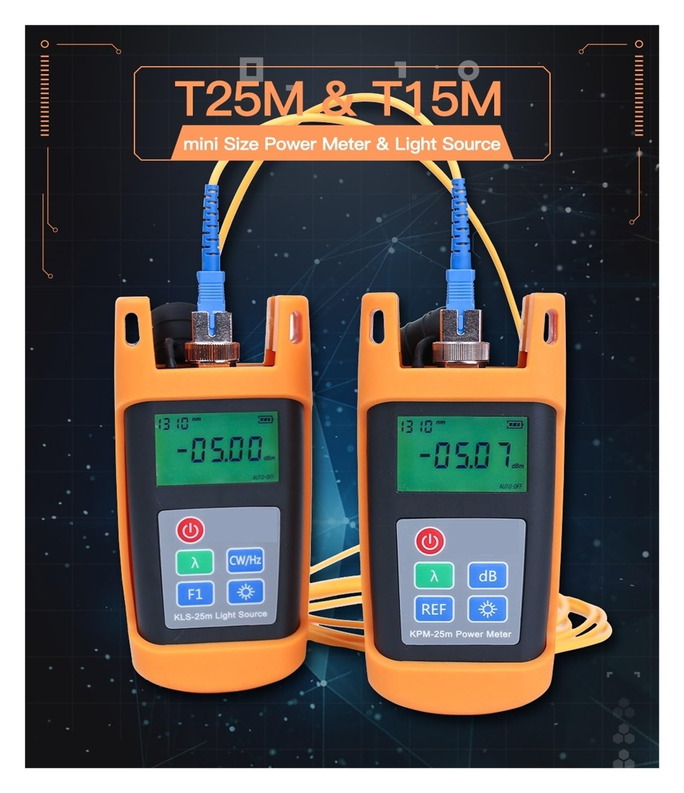 Tester światłowodów Ręczne Narzędzie Testowe Światłowodów Miernik Mocy Światłowodu KPM-25M Tester OPM Ze Złączem SC