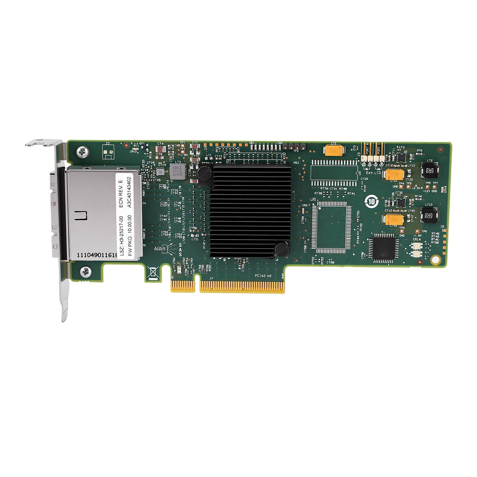 Karta Kontrolera PCIe 2.0 X8 SAS, Niskoprofilowa, 8 Portów dla JBOD i Zewnętrznych Obudów