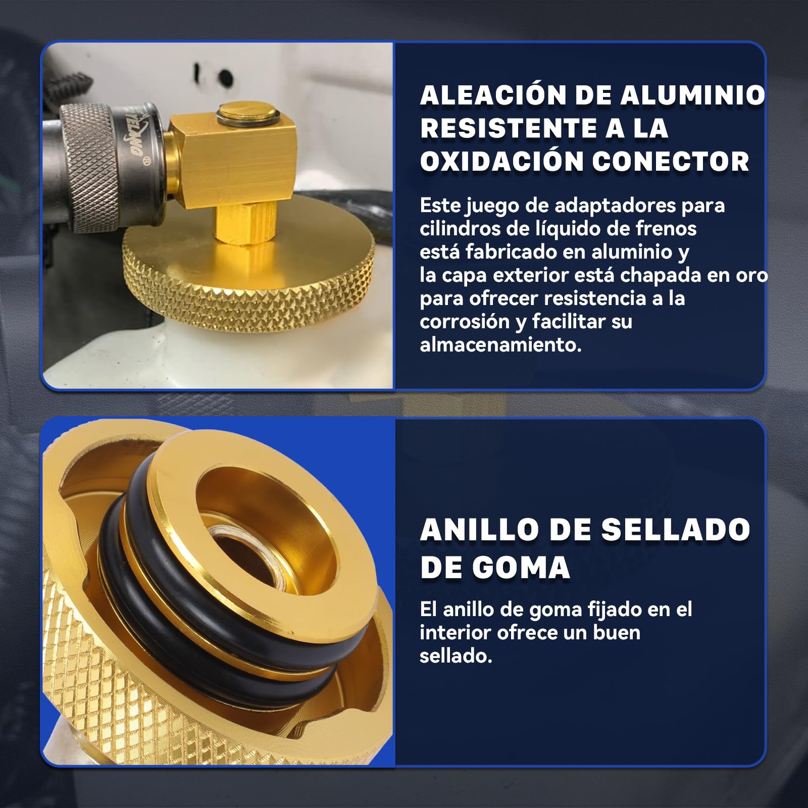 AUTOOL Kit di spurgo per cilindro principale, 20 pezzi, per spurgo della pressione dei freni, adattatori per lo spurgo del liquido dei freni, per la maggior parte dei veicoli