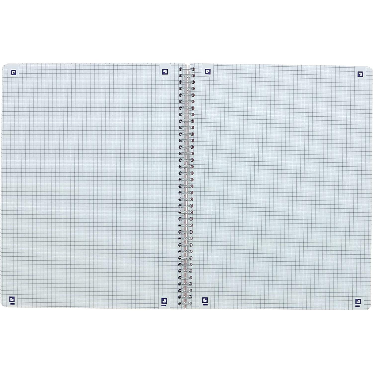 Quaderno Classico rel. integrale 240 x 320 180p./90 Fogli 90 g/m², a quadretti 5 x 5, Colori Assortiti – Confezione da 5