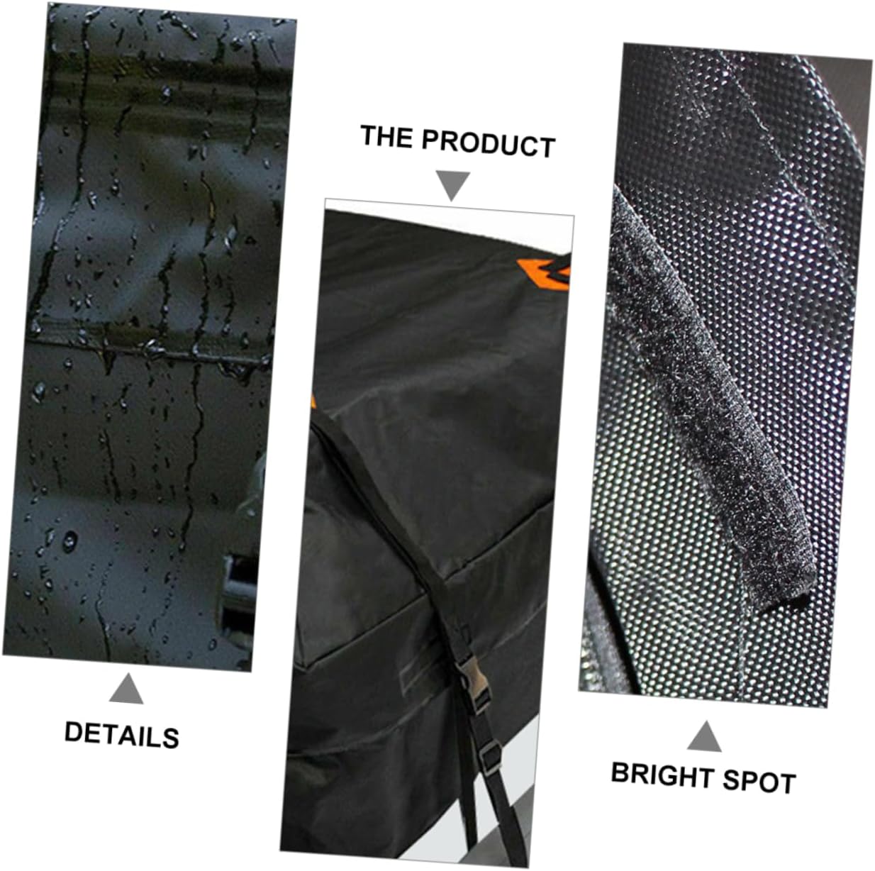 DECHOUS 1Set High Capacity Car Rooftop Cargo Bag Oxford Vehicle Roof Bag with Slip Mat for Easy Installation and Secure Storage of Luggage and Gear