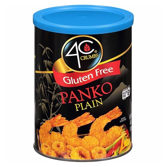 4C Premium Gluten Free Bread Crumbs, Panko Plain, 6 Ounce (Pack of 1)