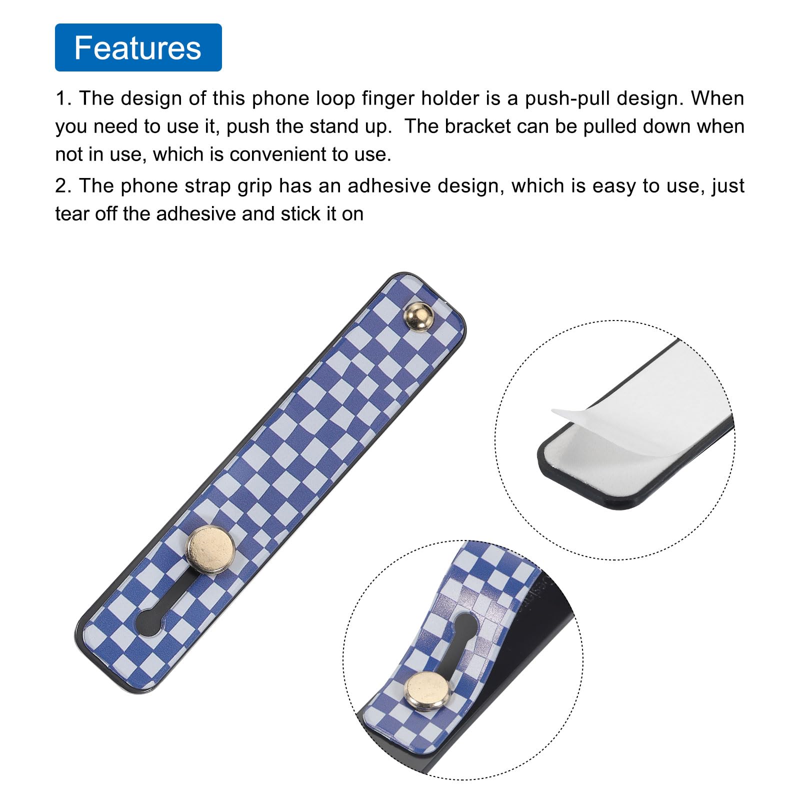 Amazon.co.jp: uxcell 電話ループ フィンガーホルダー シリコン製携帯 