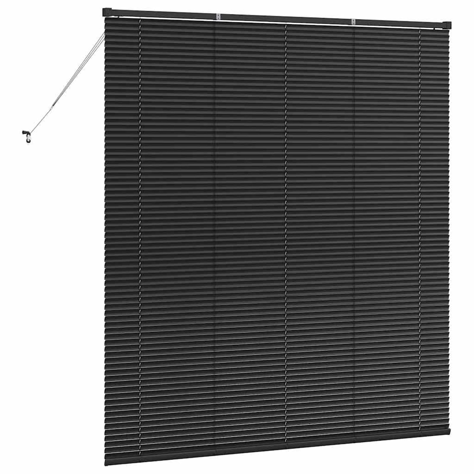 Gecheer Tenda per Finestra con Tende Altro Nero 160 x 175 cm AlluminioTende Moderne