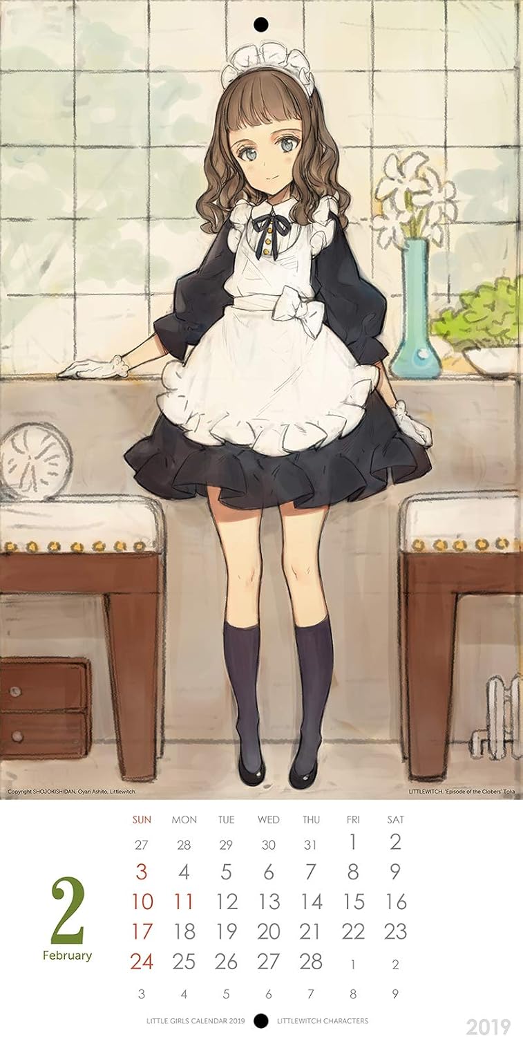 Amazon リトルウィッチキャラクターズ Little Girls Calendar 19 少女騎士団 大槍葦人 オリジナル アニメ 萌えグッズ 通販
