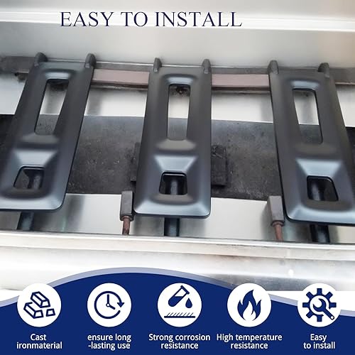 Miniatura 4 de Shengyongh CC29251 (paquete de 3) piezas de repuesto de quemador de hierro fundido de 16 pulgadas para miembros Mark Y0101XC Y0660LP Y0600LP2
